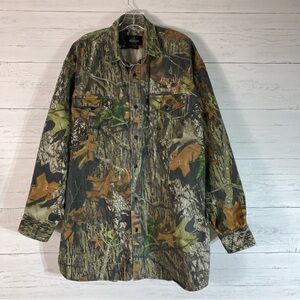 RedHead Mens 2XLT Button Up Camo Shirt Mossy Oak Long Sleeve